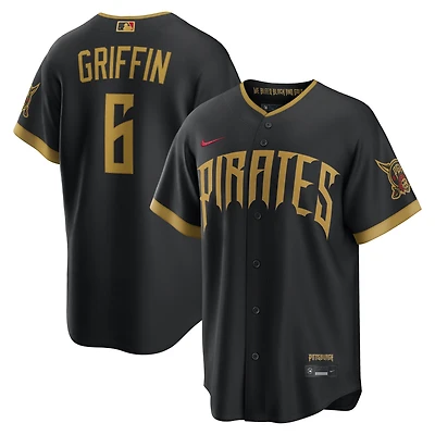 Men's Nike Konnor Griffin Black Pittsburgh Pirates 2026 City Connect Stadium Jersey
