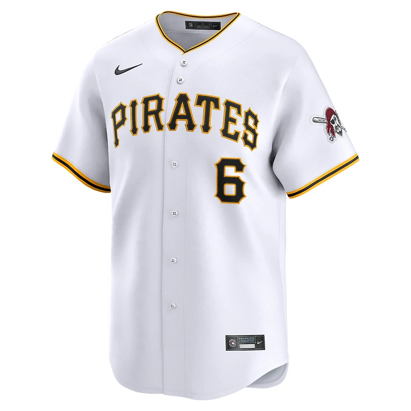 Men's Nike Konnor Griffin White Pittsburgh Pirates Home Limited Jersey