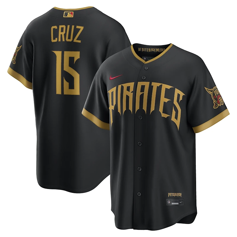 Men's Nike Oneil Cruz Black Pittsburgh Pirates 2026 City Connect Stadium Jersey