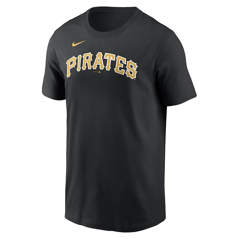 Men's Nike Paul Skenes Black Pittsburgh Pirates Home Name & Number T-Shirt