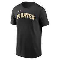 Men's Nike Paul Skenes Black Pittsburgh Pirates Home Name & Number T-Shirt