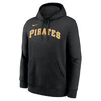 Men's Nike Paul Skenes Black Pittsburgh Pirates Player Name & Number Club Fleece Pullover Hoodie