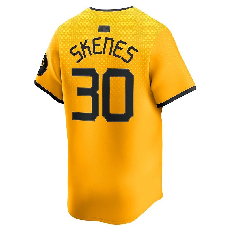 Men's Nike Paul Skenes Gold Pittsburgh Pirates City Connect Limited Player Jersey