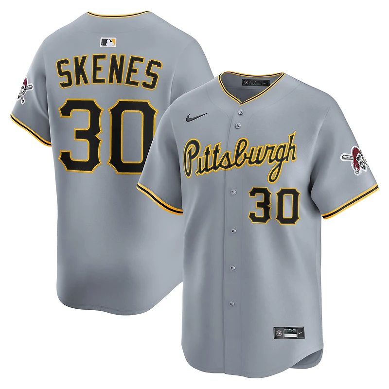 Maillot Nike Paul Skenes gris des Pirates de Pittsburgh, édition limitée, pour homme