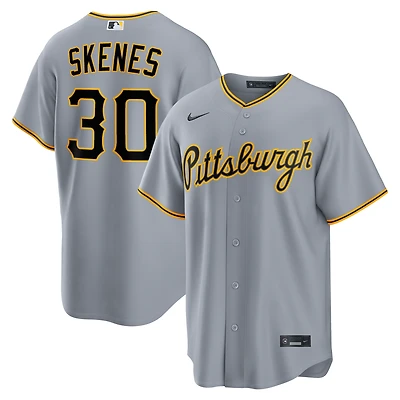 Men's Nike Paul Skenes Gray Pittsburgh Pirates Road Replica Jersey