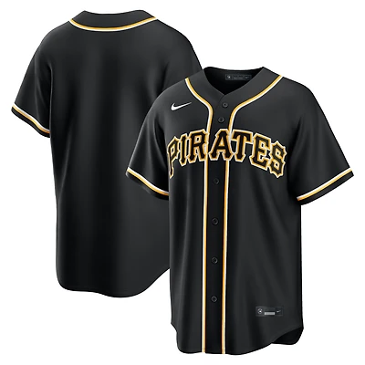 Men's Nike  Pittsburgh Pirates Fashion Replica Black Out Jersey