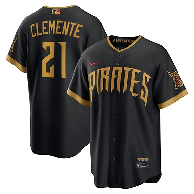 Men's Nike Roberto Clemente Black Pittsburgh Pirates 2026 City Connect Stadium Jersey
