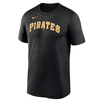T-shirt Nike Roberto Clemente pour homme, noir, avec nom et numéro de légende des Pirates Pittsburgh