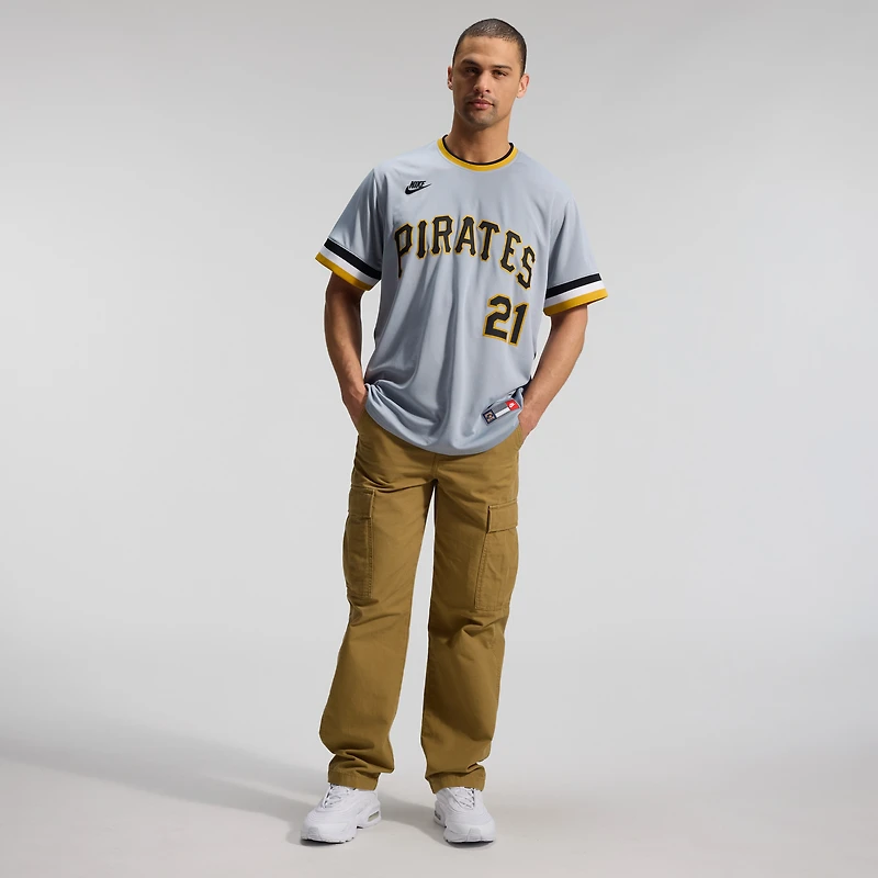 Maillot Nike Roberto Clemente blanc pour homme des Pirates de Pittsburgh, collection limitée Cooperstown