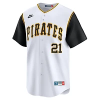 Men's Nike Roberto Clemente Gray Pittsburgh Pirates Throwback Cooperstown Collection Limited Jersey