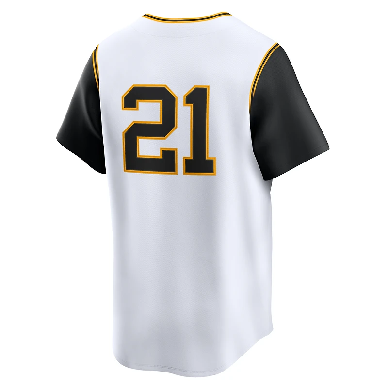 Maillot Nike Roberto Clemente blanc pour homme des Pirates de Pittsburgh, collection limitée Cooperstown