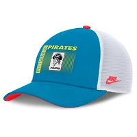 Casquette de camionneur ajustable Nike Teal Pittsburgh Pirates Neon 90s Rise pour homme