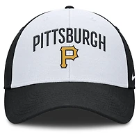 Men's Nike White/Black Pittsburgh Pirates Club Performance Adjustable Hat