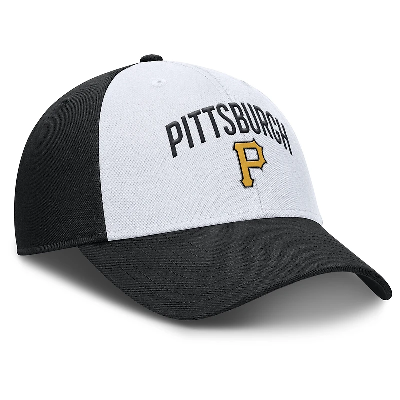 Casquette ajustable Nike blanche/noire Pittsburgh Pirates Club Performance pour homme