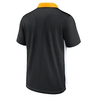 Men's Nike  White/Black Pittsburgh Pirates Rewind Stripe Polo