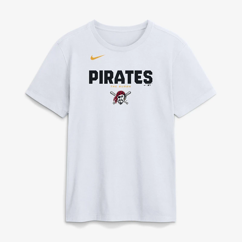 Men's Nike White Pittsburgh Pirates Bold Team Name T-Shirt