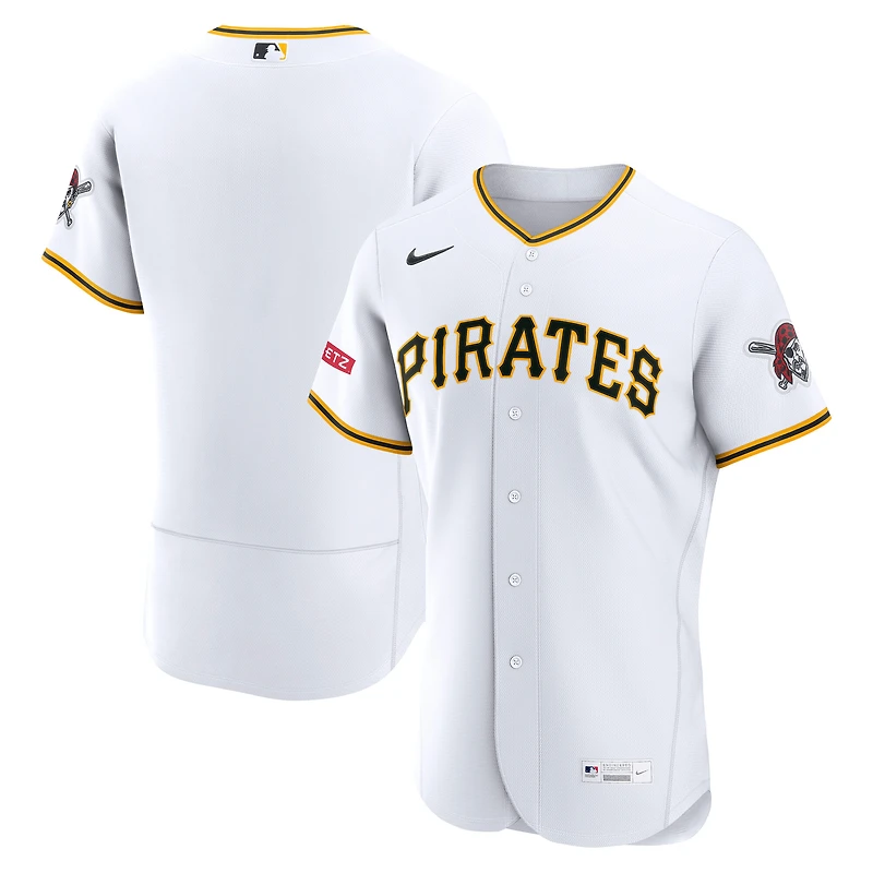 Maillot authentique domicile Nike Pittsburgh Pirates blanc pour homme