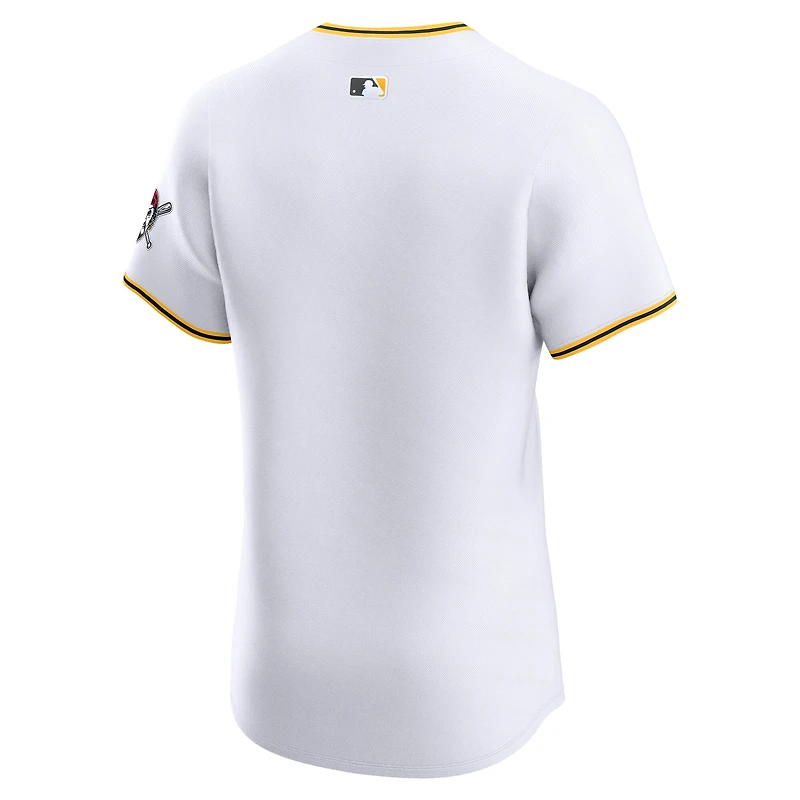 Maillot Nike blanc domicile Elite des Pirates de Pittsburgh pour homme