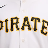 Maillot Nike blanc à domicile des Pirates de Pittsburgh pour homme