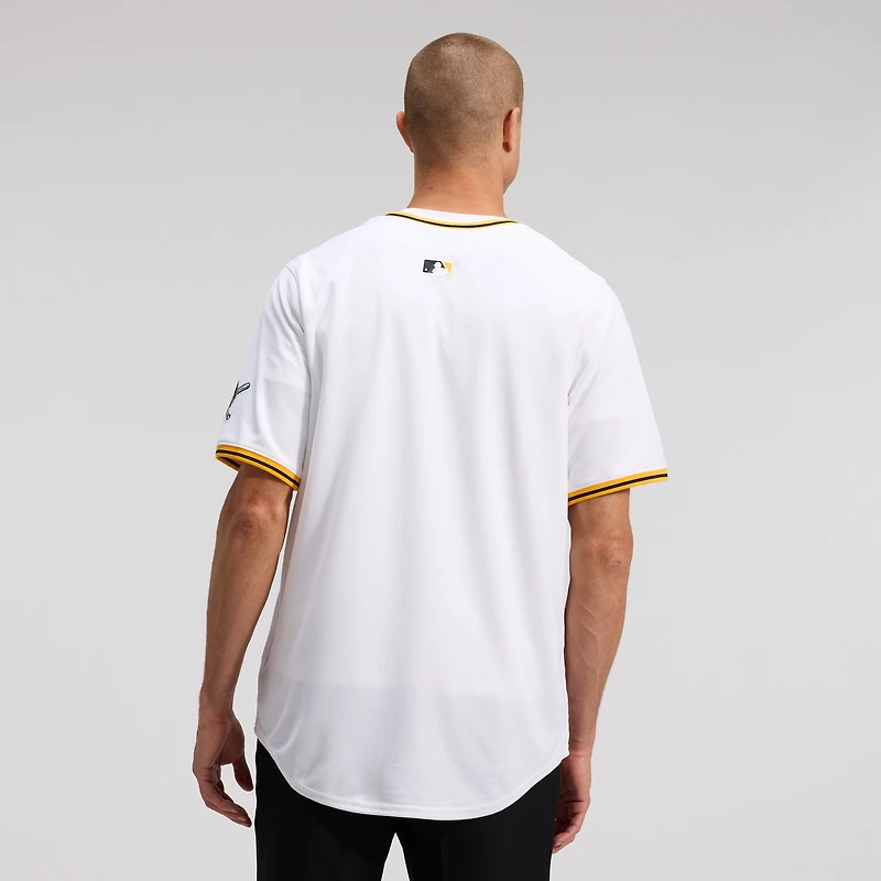 Maillot Nike blanc à domicile des Pirates de Pittsburgh pour homme