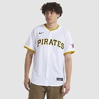 Maillot Nike blanc à domicile des Pirates de Pittsburgh pour homme