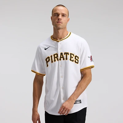 Maillot Nike blanc à domicile des Pirates de Pittsburgh pour homme