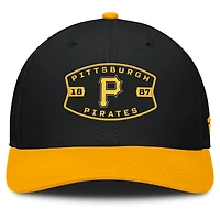 Casquette camionneur ajustable Fanatics des Pirates de Pittsburgh pour homme, noire et dorée