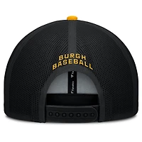 Casquette camionneur ajustable Fanatics des Pirates de Pittsburgh pour homme, noire et dorée