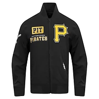 Men's Pro Standard Black Pittsburgh Pirates Area Code Twill Full-Zip Jacket