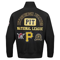 Men's Pro Standard Black Pittsburgh Pirates Area Code Twill Full-Zip Jacket