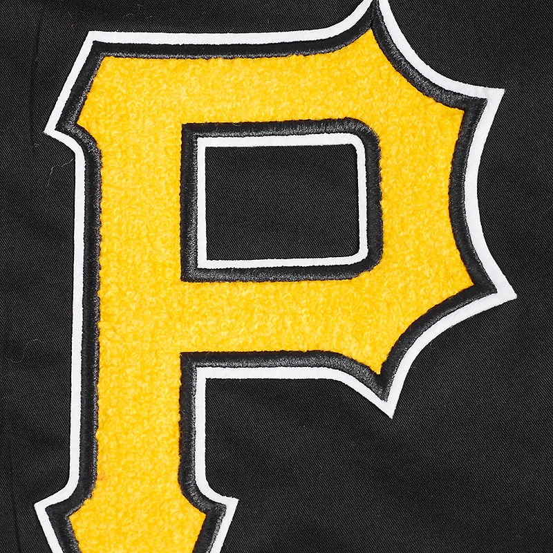 Men's Pro Standard Black Pittsburgh Pirates Area Code Twill Full-Zip Jacket