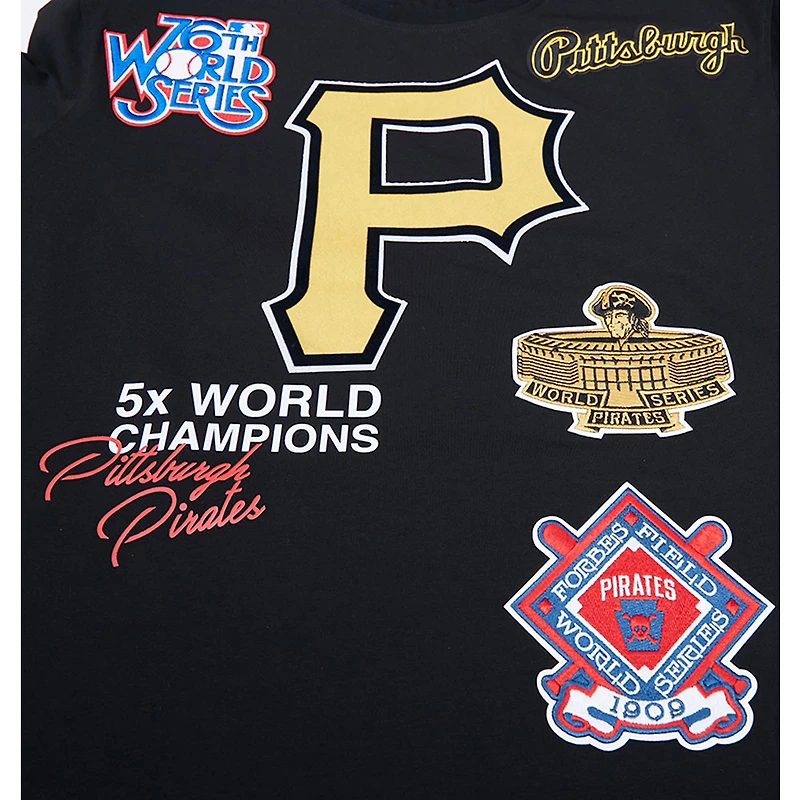 T-shirt pour homme Pro Standard Black Pittsburgh Pirates Championship