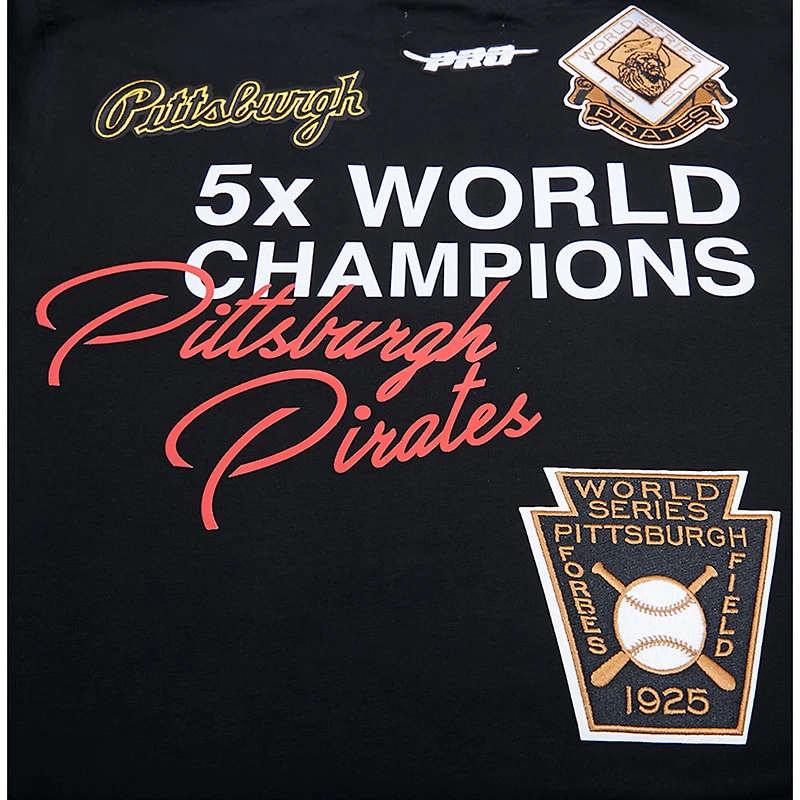 T-shirt pour homme Pro Standard Black Pittsburgh Pirates Championship