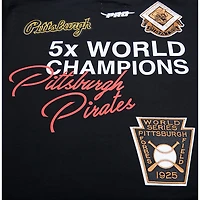T-shirt pour homme Pro Standard Black Pittsburgh Pirates Championship