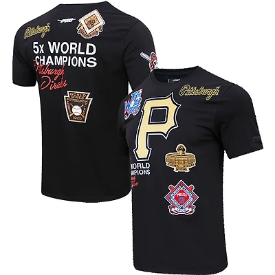 T-shirt pour homme Pro Standard Black Pittsburgh Pirates Championship