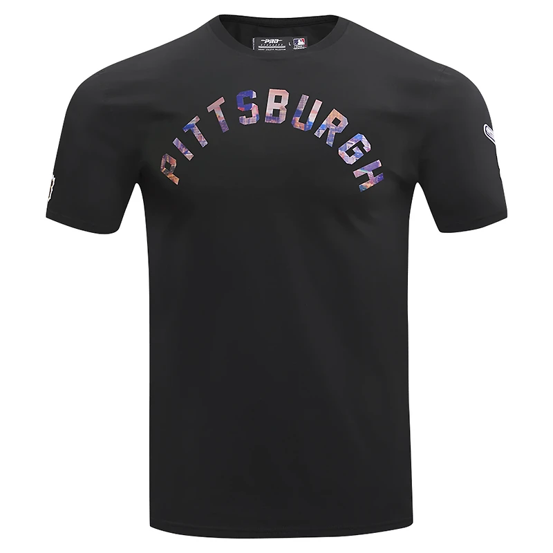 T-shirt noir Pro Standard pour hommes, paysage urbain des Pirates de Pittsburgh