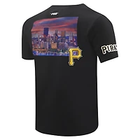 T-shirt noir Pro Standard pour hommes, paysage urbain des Pirates de Pittsburgh