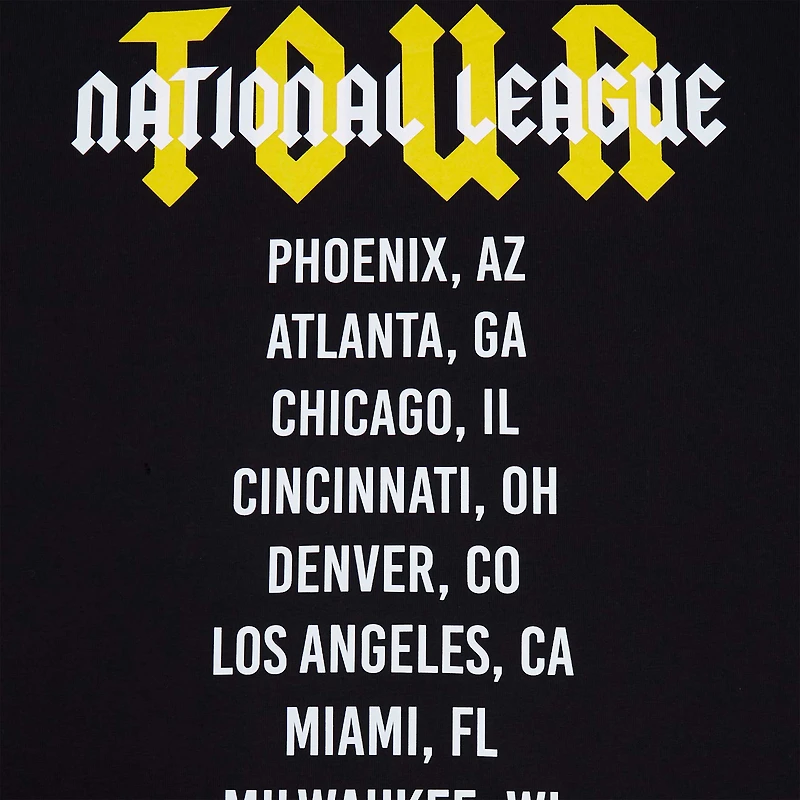 Men's Pro Standard Black Pittsburgh Pirates Oversized City Tour T-Shirt