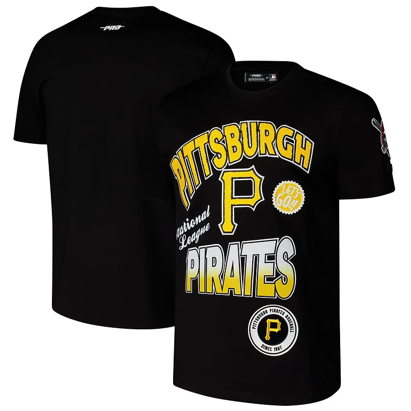 T-shirt à épaules tombantes Turn It Up Pro Standard pour homme, noir, des Pirates de Pittsburgh