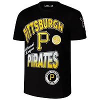 Men's Pro Standard Black Pittsburgh Pirates Turn It Up Dropped Shoulder T-Shirt