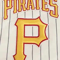 Men's Pro Standard Cream Pittsburgh Pirates Cooperstown Collection Pinstripe Retro Classic Satin Full-Snap Jacket