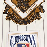 Men's Pro Standard Cream Pittsburgh Pirates Cooperstown Collection Pinstripe Retro Classic Satin Full-Snap Jacket
