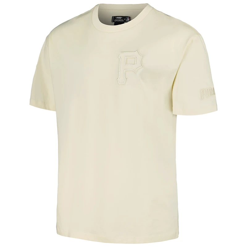 T-shirt surdimensionné à épaules tombantes Pro Standard pour homme, couleur crème, des Pirates de Pittsburgh