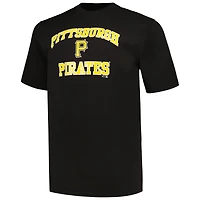 Men's Profile Black/Heather Gray Pittsburgh Pirates Big & Tall T-Shirt Combo Pack