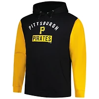 Sweat à capuche en polaire noir pour homme Paul Skenes, grand et gabarit, Pirates de Pittsburgh