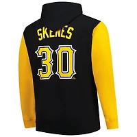 Sweat à capuche en polaire noir pour homme Paul Skenes, grand et gabarit, Pirates de Pittsburgh