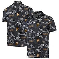 Polo Performance Reyn Spooner pour homme des Pirates de Pittsburgh, noir