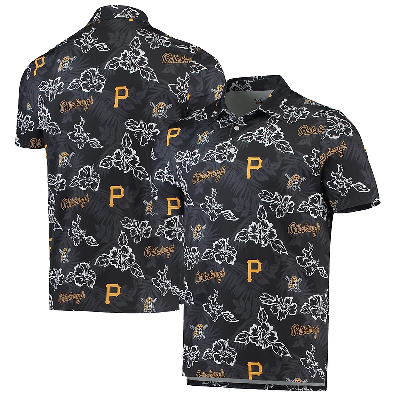 Polo Performance Reyn Spooner pour homme des Pirates de Pittsburgh, noir