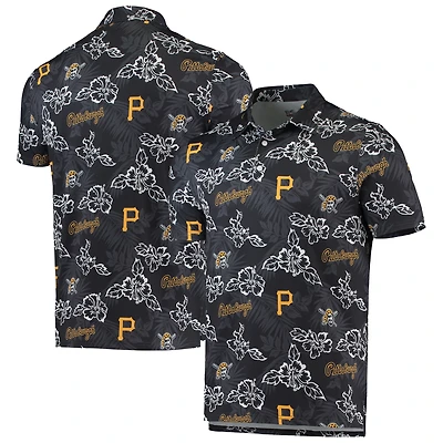 Polo Performance Reyn Spooner pour homme des Pirates de Pittsburgh, noir