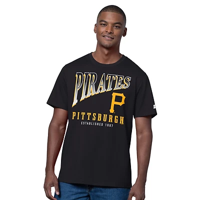 Men's Starter  Black/Heather Gray Pittsburgh Pirates Two-Pack T-Shirt Set